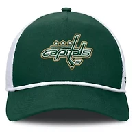 NHL Fanatics Green/White Washington Capitals Bermuda A-Frame Adjustable Hat