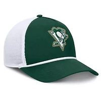 NHL Fanatics Green/White Pittsburgh Penguins Bermuda A-Frame Adjustable Hat