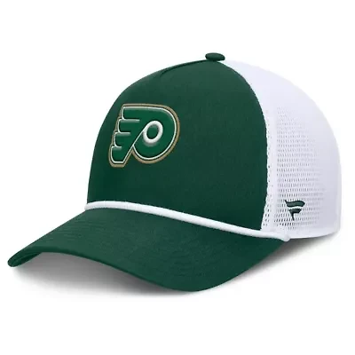 NHL Fanatics Green/White Philadelphia Flyers Bermuda A-Frame Adjustable Hat