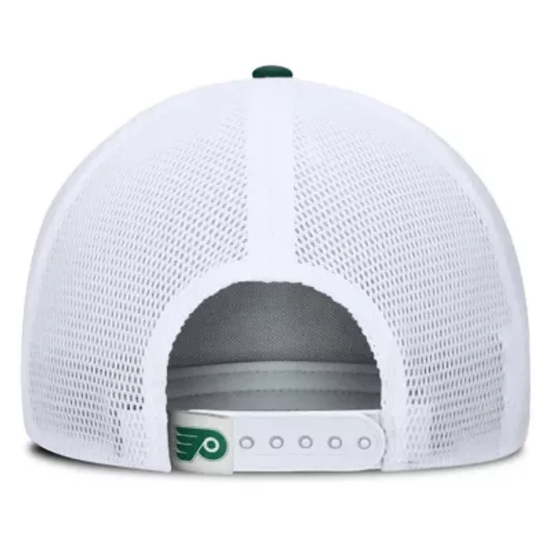 NHL Fanatics Green/White Philadelphia Flyers Bermuda A-Frame Adjustable Hat