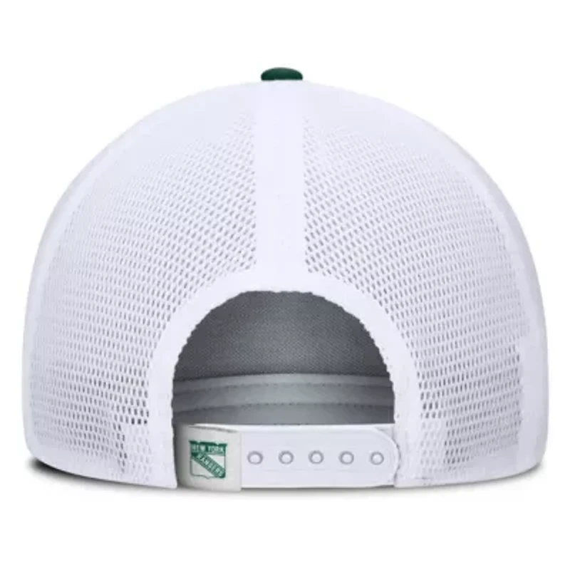 NHL Fanatics Green/White New York Rangers Bermuda A-Frame Adjustable Hat