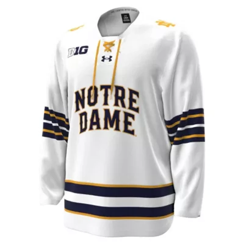 NCAA Under Armour Notre Dame Fighting Irish Home Replica Hockey Jersey