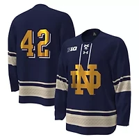 NCAA Under Armour #42 Notre Dame Fighting Irish Alternate Replica Hockey Jersey