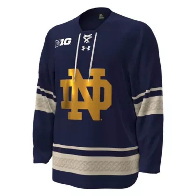 NCAA Under Armour #42 Notre Dame Fighting Irish Alternate Replica Hockey Jersey