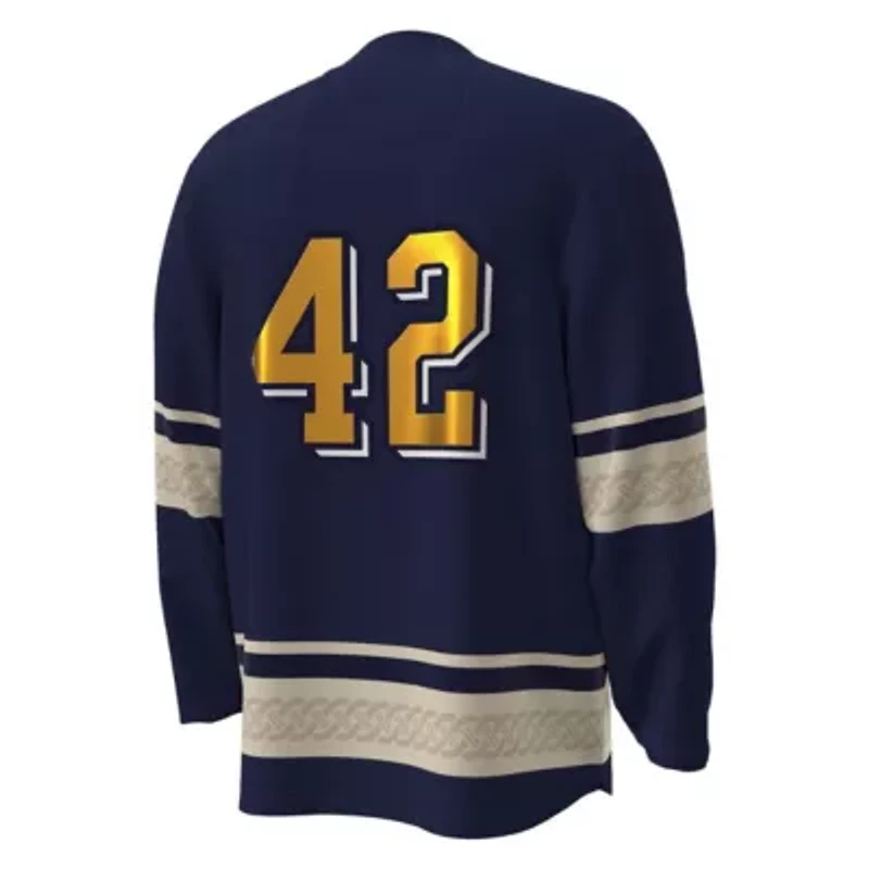 NCAA Under Armour #42 Notre Dame Fighting Irish Alternate Replica Hockey Jersey