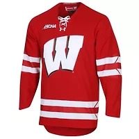 NCAA Under Armour Wisconsin Badgers Replica Hockey Jersey