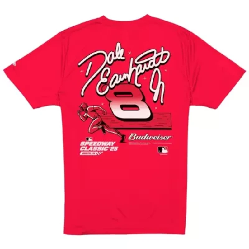 NASCAR Dale Earnhardt Jr. Budweiser x MLB 2025 Speedway Classic Car T-Shirt