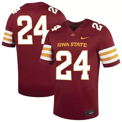 NCAA Nike #24 Iowa State Cyclones Untouchable Replica Game Jersey