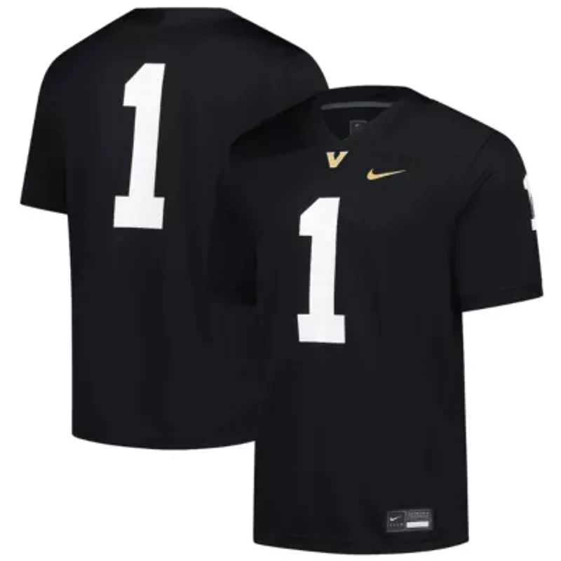 NCAA Nike #1 Vanderbilt Commodores Untouchable Replica Game Jersey