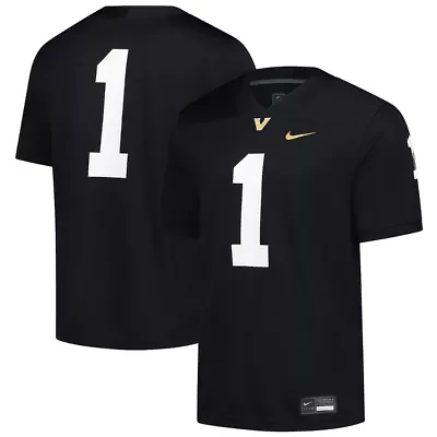 NCAA Nike #1 Vanderbilt Commodores Untouchable Replica Game Jersey