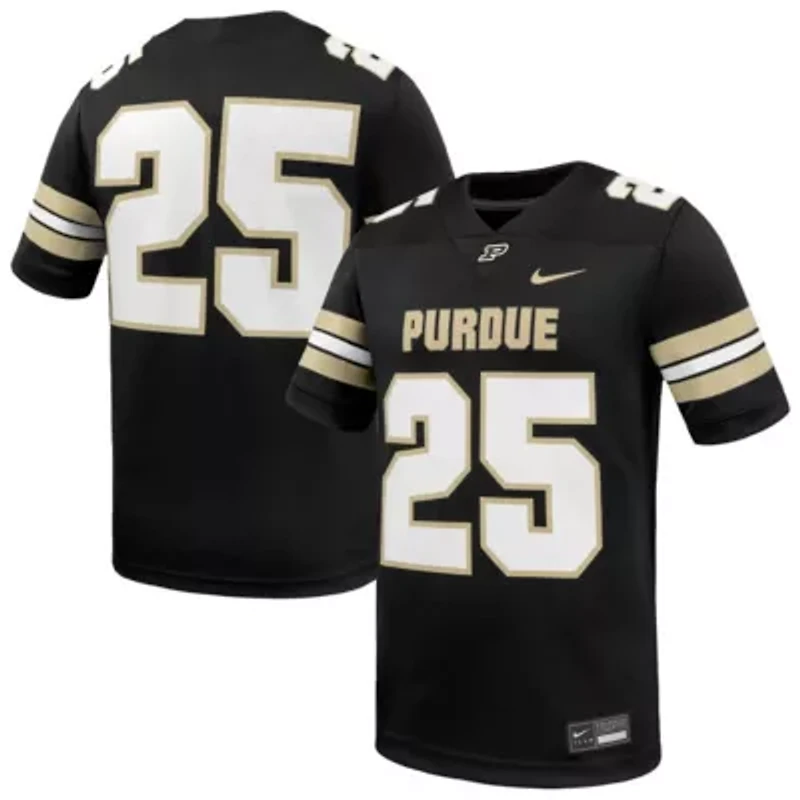 NCAA Nike #25 Purdue Boilermakers Game Football Jersey