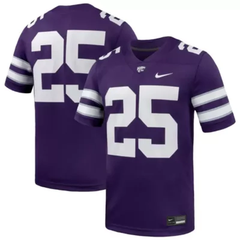 NCAA Nike #25 Kansas State Wildcats Game Football Jersey