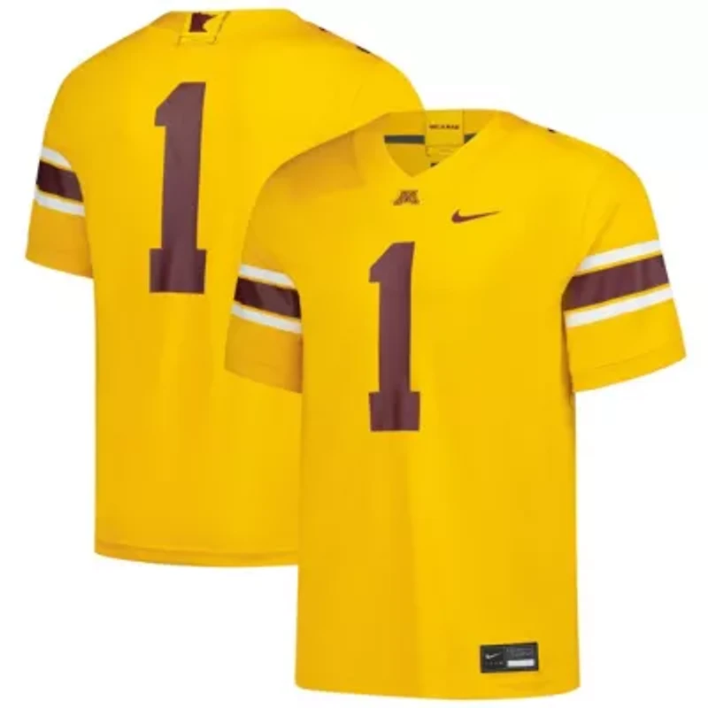 NCAA Nike #1 Minnesota Golden Gophers Untouchable Replica Game Jersey