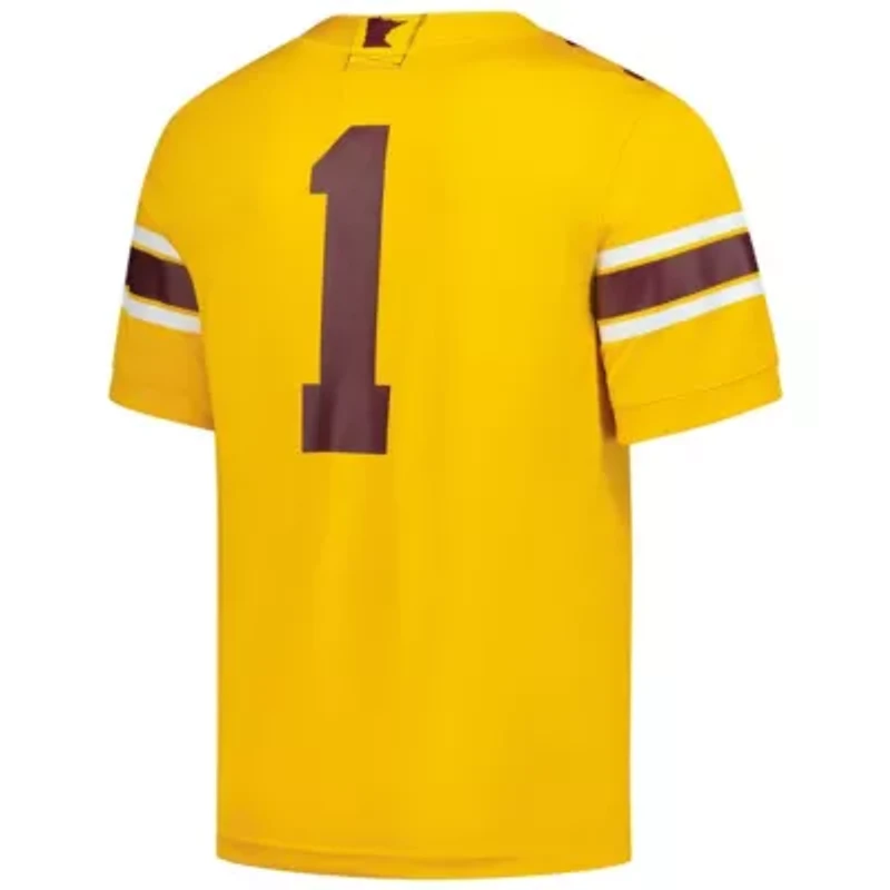 NCAA Nike #1 Minnesota Golden Gophers Untouchable Replica Game Jersey