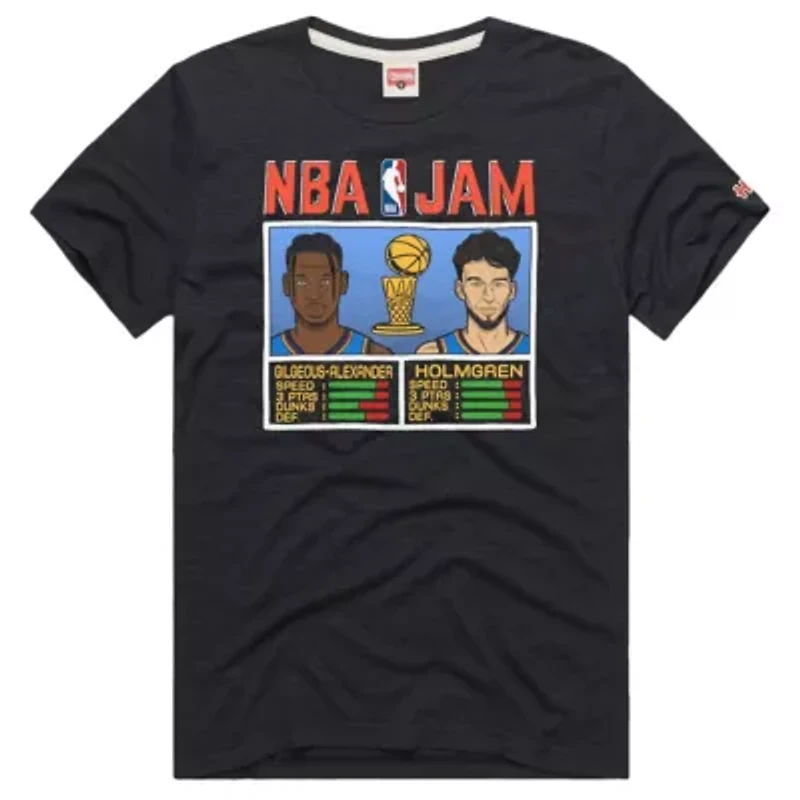 NBA Unisex Chet Holmgren & Shai Gilgeous-Alexander Oklahoma City Thunder 2025 NBA Finals s NBA Jam Tri-Blend T-Shirt