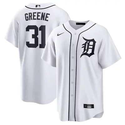 MLB Nike Riley Greene Detroit Tigers Home Replica Jersey
