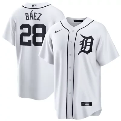 MLB Nike Javier Báez Detroit Tigers Home Replica Jersey