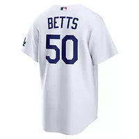 MLB Nike Mookie Betts Los Angeles Dodgers Home Stadium Jersey