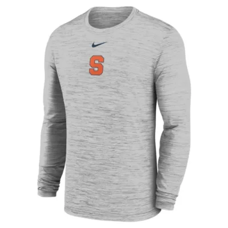 Syracuse Orange NCAA Nike 2025 Sideline Velocity Performance Long Sleeve T-Shirt