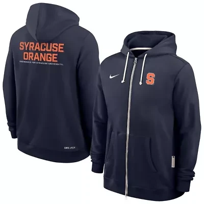 Syracuse Orange NCAA Nike 2025 Sideline Standard Issue Dri-Fit Full-Zip Hoodie