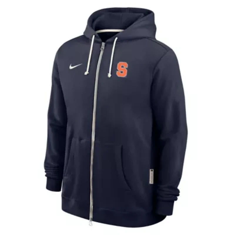 Syracuse Orange NCAA Nike 2025 Sideline Standard Issue Dri-Fit Full-Zip Hoodie