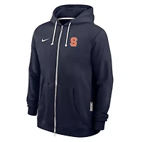 Syracuse Orange NCAA Nike 2025 Sideline Standard Issue Dri-Fit Full-Zip Hoodie