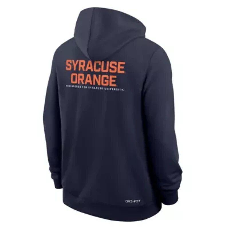 Syracuse Orange NCAA Nike 2025 Sideline Standard Issue Dri-Fit Full-Zip Hoodie