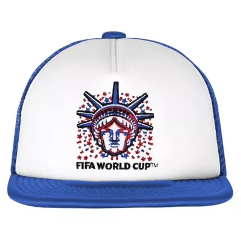 Soccer National Teams White/Royal USMNT Defender Adjustable Trucker Hat