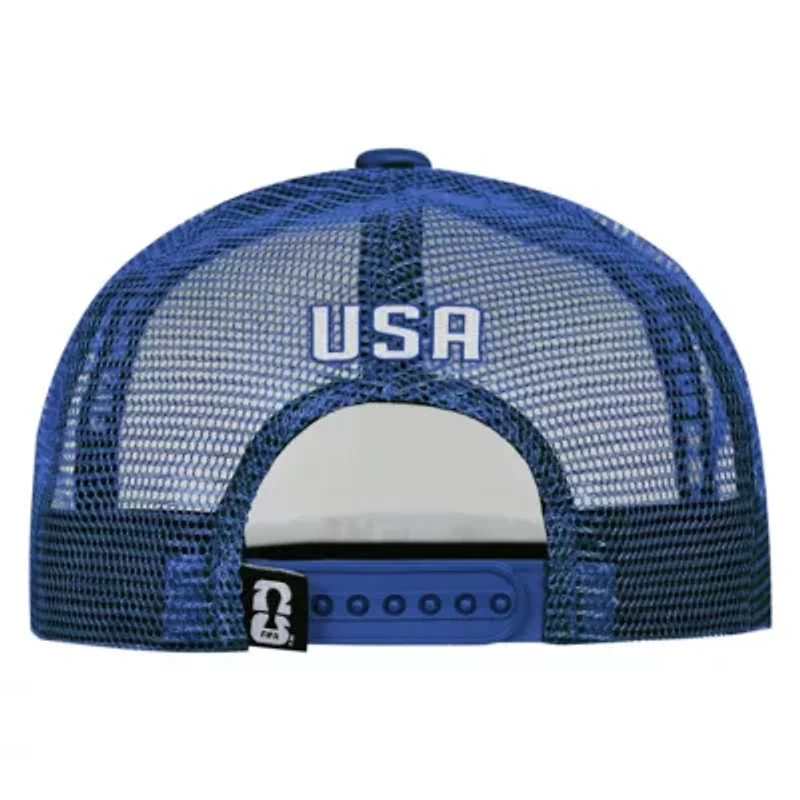 Soccer National Teams White/Royal USMNT Defender Adjustable Trucker Hat