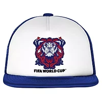 Soccer National Teams White/Royal England National Team Defender Adjustable Trucker Hat
