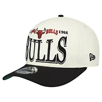 NBA Cream/Black Chicago Bulls Stretched 2-Tone A-Frame 9FIFTY Adjustable Hat
