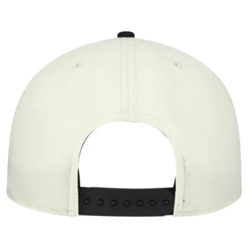 NBA Cream/Black Chicago Bulls Stretched 2-Tone A-Frame 9FIFTY Adjustable Hat