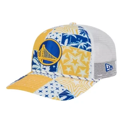 NBA Golden State Warriors Fan Pack Tropical Pattern 9SEVENTY Adjustable Hat