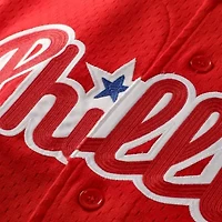 MLB Jimmy Rollins Philadelphia Phillies Cooperstown Mesh Batting Practice Button-Up Jersey