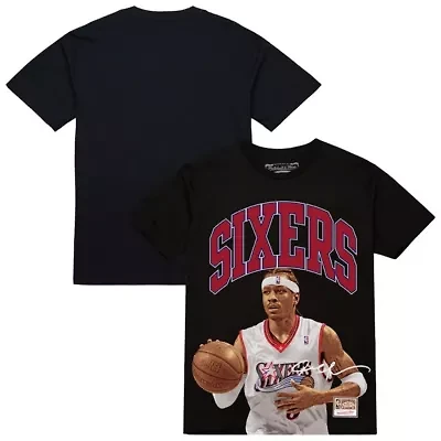 NBA Allen Iverson Philadelphia 76ers Hardwood Classics Player Arch T-Shirt