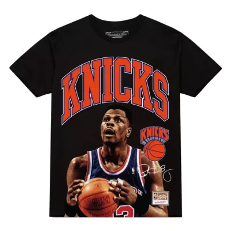 NBA Patrick Ewing New York Knicks Hardwood Classics Player Arch T-Shirt