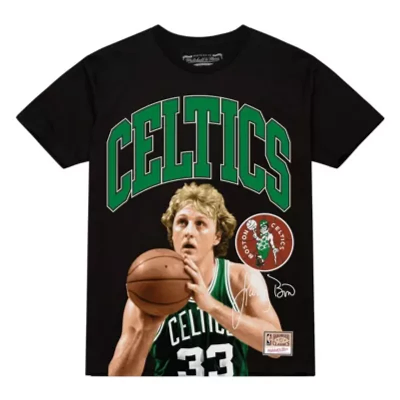 NBA Larry Bird Boston Celtics Hardwood Classics Player Arch T-Shirt