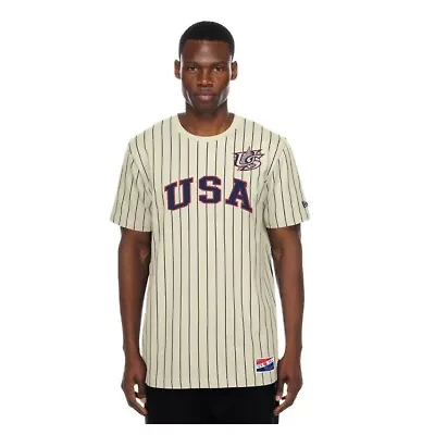 World Baseball Classic USA Throwback Meshback Pinstripe T-Shirt