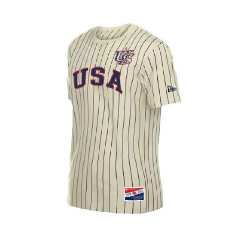 World Baseball Classic USA Throwback Meshback Pinstripe T-Shirt