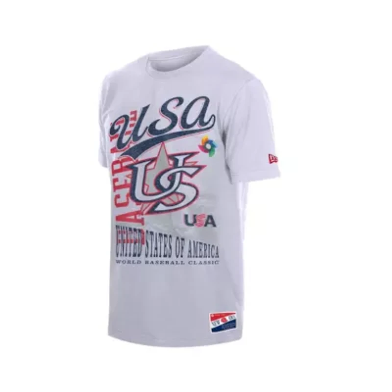 World Baseball USA 2026 Classic Oversized Throwback Distressed T-Shirt
