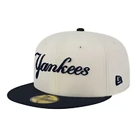 MLB New York Yankees Two-Tone Stitch 59FIFTY Fitted Hat