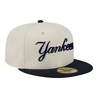 MLB New York Yankees Two-Tone Stitch 59FIFTY Fitted Hat