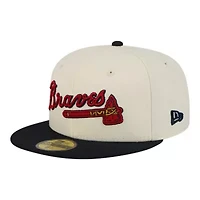 MLB Atlanta Braves Two-Tone Stitch 59FIFTY Fitted Hat