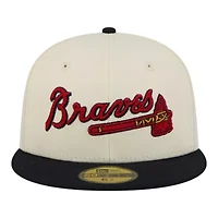 MLB Atlanta Braves Two-Tone Stitch 59FIFTY Fitted Hat