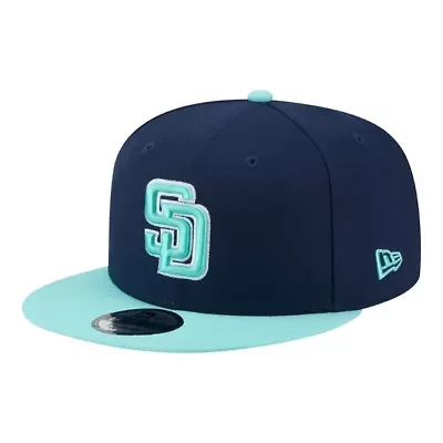 MLB Navy/Turquoise San Diego Padres 2-Tone Color Pack 9FIFTY Snapback Hat