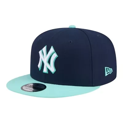 MLB Navy/Turquoise New York Yankees Two-Tone Color Pack 9FIFTY Snapback Hat