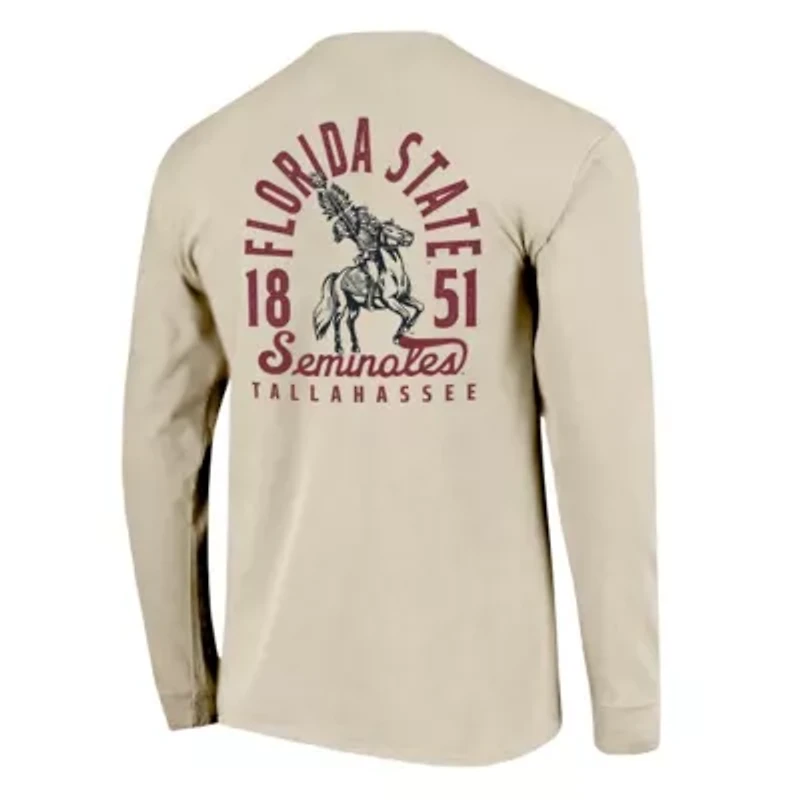 NCAA Florida State Seminoles Mascot Overlay Long Sleeve T-Shirt
