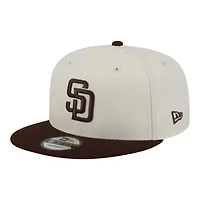 MLB Cream/Brown San Diego Padres Localized 9FIFTY Snapback Hat