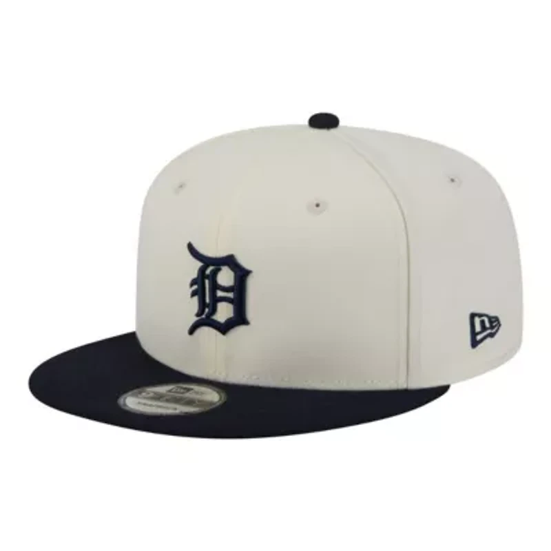MLB Cream/Navy Detroit Tigers Localized 9FIFTY Snapback Hat