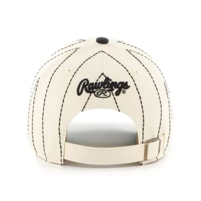 MLB x Natural/Black Baltimore Orioles Pinstripe Clean Up Adjustable Hat